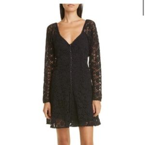 byTiMo Floral Lace Long Sleeve Dress in Black NWOT MEDIUM